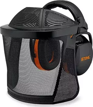 Ochranný štít STIHL se sluchátky s nylonovou mřížkou